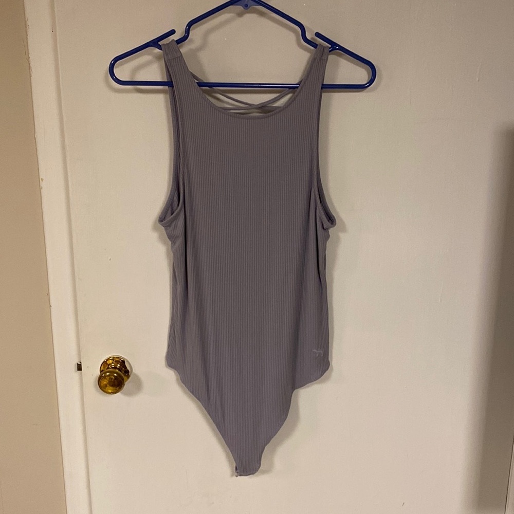 Pink Victoria’s Secret bodysuit